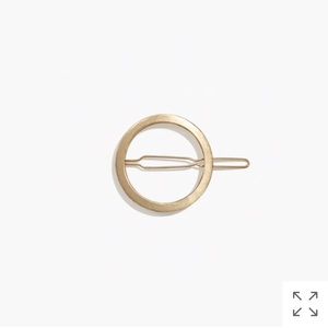 Madewell gold circle hair clip